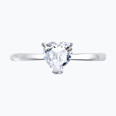 Fianit qaşlı gümüş nişan üzüyü 2