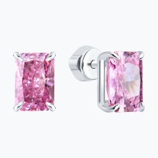 Серьги из серебра с фианитами 2