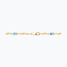 Topaz daşlı qızıl bilərzik 2