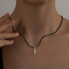 Колье из серебра с шпинелями 3