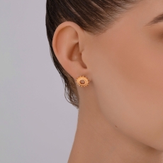 Серьги из позолоченного серебра 3