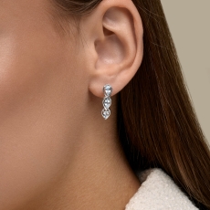 Topaz daşlı gümüş sırğalar 3