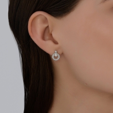 Серьги из серебра с фианитами 3