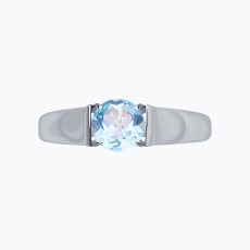 Topaz qaşlı gümüş üzük 2