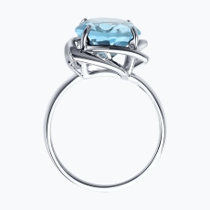 Topaz qaşlı gümüş üzük 2