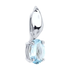 Topaz daşlı gümüş kulon 2
