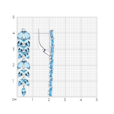 Topaz qaşlı gümüş sırğalar 3