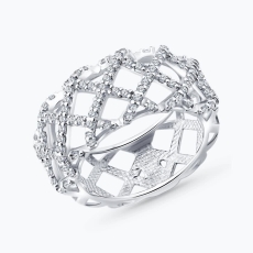 Fianit daşlı gümüş üzük