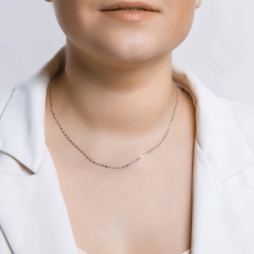 İlbiz toxunuşlu 925 əyarlı gümüş zəncir 3