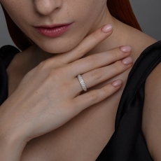 Fianit qaşlı gümüş üzük 3